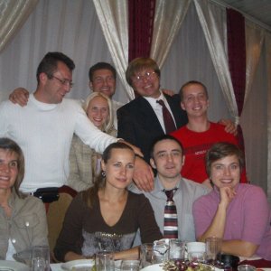 Борис Васильевич с близкими друзьями